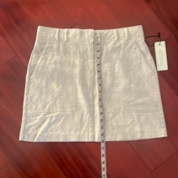 New Rachel Zoe Linen Blend  Pocket Mini Skirt - Picture 3 of 12